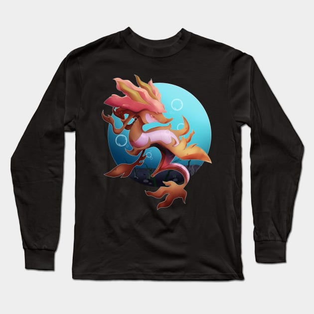 SeaDragon Long Sleeve T-Shirt by Bluukio